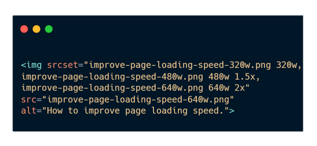 image sizes to users